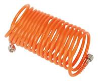 Sealey SA335 - Coiled Air Hose 5mtr Ø5mm with 1/4"BSP Unions