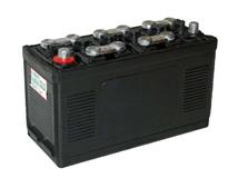 Classic Black Rubber Battery 12 volt - type: 182 ʍry Battery No Acid)