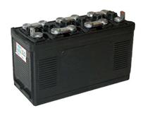 Classic Black Rubber Battery 12 volt - type: 183 ʍry Battery No Acid)