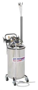 Sealey TP201 - Fuel Tank Drainer - 90ltr Stainless Steel