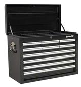 Sealey AP33109B - Topchest 10 Drawer with Ball Bearing Runners - Black