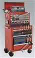 Sealey APCOMBOBBTK55 - Topchest & Rollcab Combination 10 Drawer with Ball Bearing Runners - Red & 147pc Tool Kit