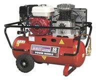 Sealey SA5055 - Air Compressor 50L Belt Drive Petrol Engine 5.5hp