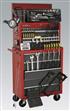 Sealey AP2250BBCOMBO - Topchest & Rollcab Combination 14 Drawer with Ball Bearing Runners - Red/Grey & 239pc Tool Kit