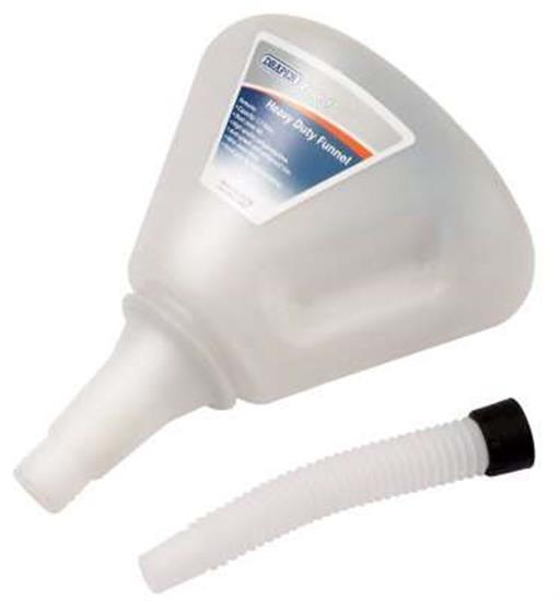 Draper 24774 Entonnoir Heavy-Duty 7 Pouces - Polypropylène Résistant 1,7L Bleu