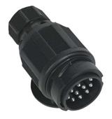 Sealey TB54 - Towing Plug 13-Pin Euro Plastic 12V Twin Inlet
