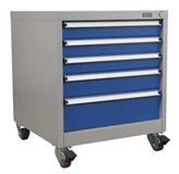 Sealey API5657B - Mobile Industrial Cabinet 5 Drawer