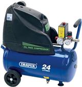 Draper 24978 �/169) - 24L 230V 1.1kW Oil-Free Air Compressor