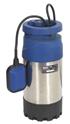 Sealey WPS92A - Submersible Stainless Water Pump Automatic 92ltr/min 40mtr Head 230V