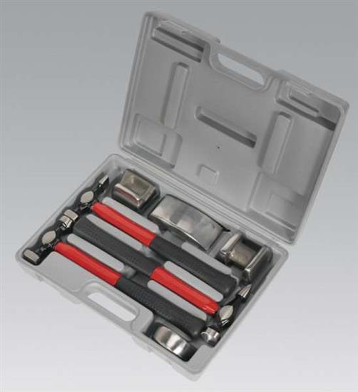Sealey CB707 - Panel Beating Set 7pc Drop-Forged Fibreglass Shafts ...
