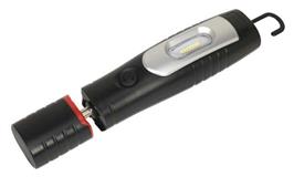 Sealey LED3602 - Rechargeable 360° Inspection Lamp 7 SMD + 3W LED Black Lithium-ion