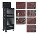 Sealey TBTPCOMBO2 - Tool Chest Combination 14 Drawer with Ball Bearing Runners - Black & 446pc Tool Kit