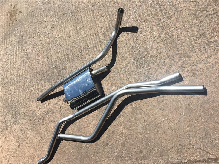 FORD ZEPHYR/ZODIAC MK 2 CONVERTIBLE Stainless Steel Exhaust ⡖-63)