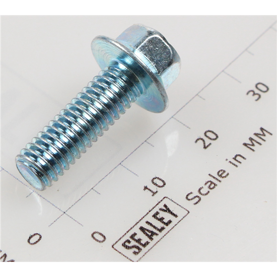 Sealey SFS618.S - Hex head flange bolt m6x18 single 