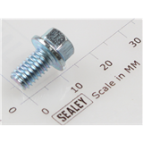 Sealey SFS610.S - Hex head flange bolt m6x10 single 