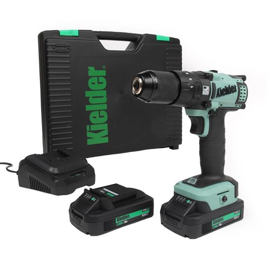Kielder KWT-014-02 - 13mm 52Nm 18v TYPE18 Combi Drill, 2 x 2.0Ah, 5 x Bits (Kit)