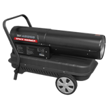 Sealey AB1258 - Space Warmer® Paraffin/Kerosene/Diesel Heater 125,000Btu/hr with Wheels