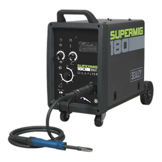 Sealey SUPERMIG180 - Professional MIG Welder 180Amp 230V with Binzel® Torch